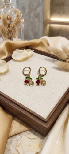 Aretes Cereza