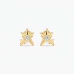 Aretes doble estrella 
