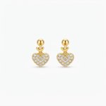 Aretes 2 corazónes 