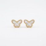 Aretes mariposa blanca 