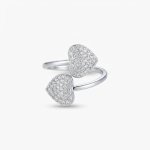 Anillo doble corazón 