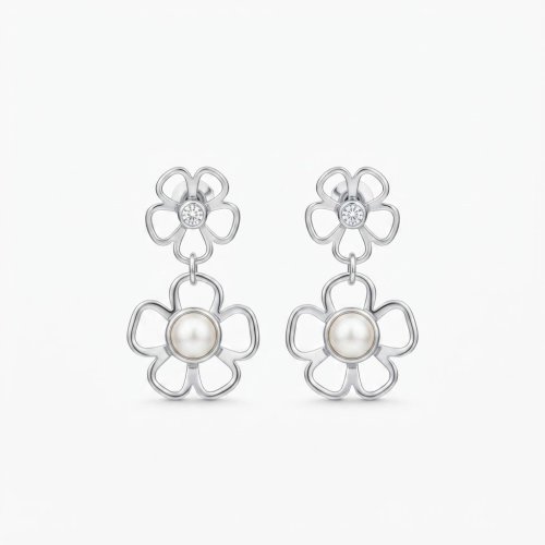 Aretes flor 
